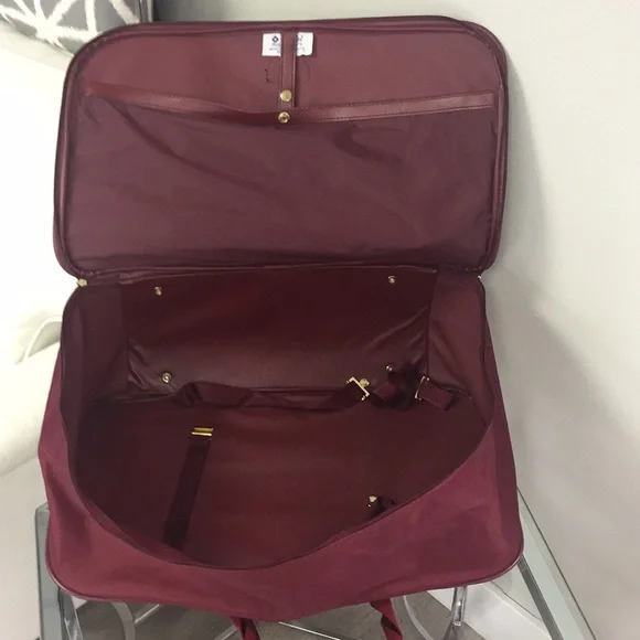 Vintage Samsonite "Port of Entry 1" 2 pc. Burgundy Luggage Set 1980's Ca… - Picture 6 of 16